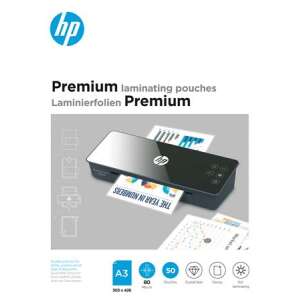 HP Premium lamináló fóliák, A3 méret, 80 mikron, fényes felület, 50 db - Lamináló fólia
