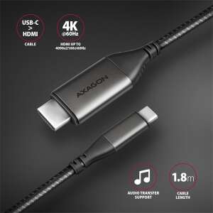Axagon RVC-HI2MC USB-C, HDMI 2.0 kábel