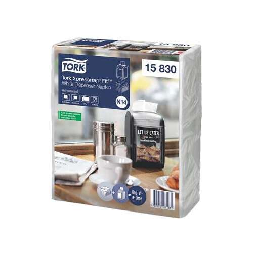 Tork Xpressnap Fit fehér adagolós szalvéta, Advanced, N14, 15 830