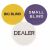 MALATEC Poker Set Dealer, Small Blind, Big Blind chips