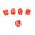 Red dice for poker set, Malatec brand