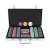 Texas Hold'em poker set with 300 chips in a sturdy case, Malatec brand