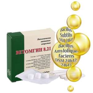 Vetomgin 8.21 Probiotic Tablete efervescente, 15 tablete, supliment alimentar - Plângeri digestive