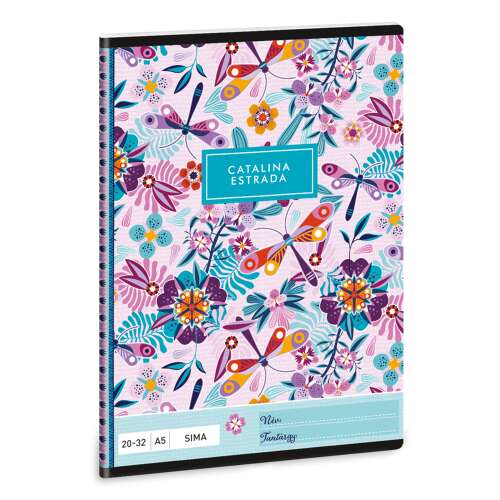Catalina Estrada A5-ös füzet, 32 lap, sima, 20-32, 10 db-os csomag