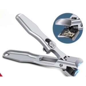 Tăietor de unghii din oțel inoxidabil cu colector de unghii încorporat - Clești de unghii