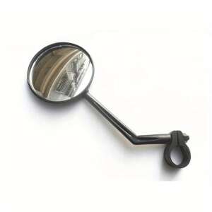 Fekete műanyag kerékpár tükör, 360 fokos forgatható, kormányra - Kerékpár tükör