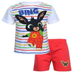 Bing rövid pizsama Bing csíkos fehér piros 2-3 év (98 cm) 95016841 Gyerek pizsama, hálóing - Fiú