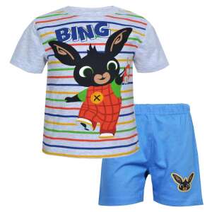 Bing rövid pizsama Bing csíkos szűrke kék 2-3 év (98 cm) 95016853 Gyerek pizsama, hálóing - Fiú