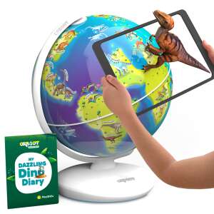 Orboot Dino Augmented Reality Globe with tablet showing a dinosaur - Globe