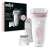 Braun Silk-épil 7 7-030 Epilator, white and pink, with a wide head, for up to 4 weeks of smooth skin