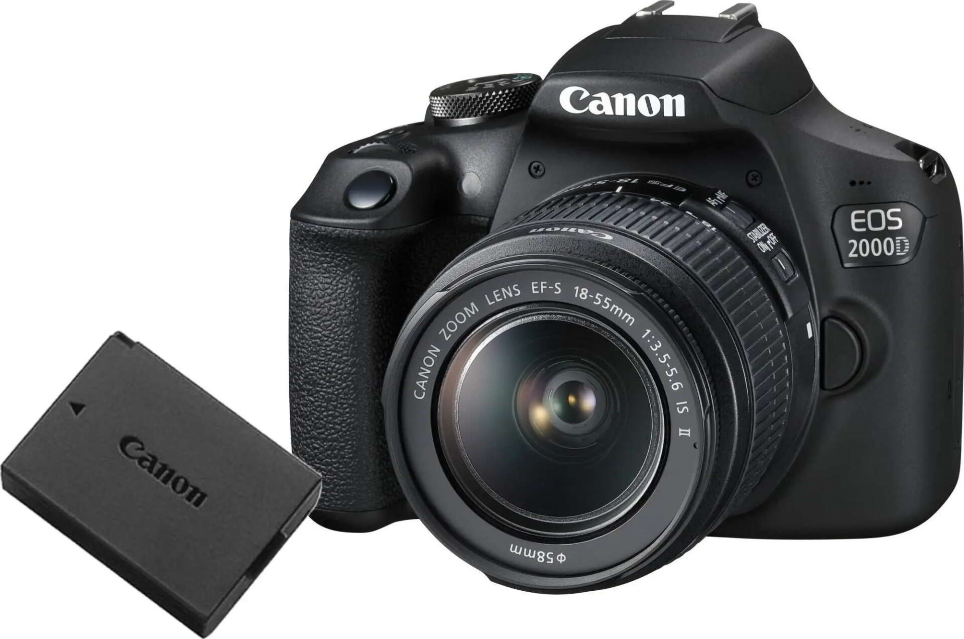 Canon eos 2000d digitális fényképezőgép + ef-s 18-55mm is ii + lp...