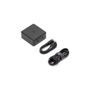DJI Mavic 3 Enterprise Series 100W Mrežni adapter, crni, s dva USB-C porta, kabel za napajanje i utikač EU - DJI