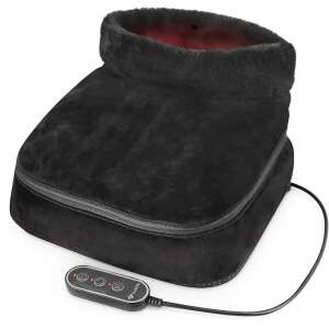 TrueLife RelaxFeet F3 lábmasszázs és melegítő, fekete, távirányítóval - Rehabilitációs segédeszköz