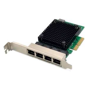 Digitus DN-10136 Quad-Port 2.5G hálózati adapter kártya, PCIe, 4x RJ-45 - Digitus