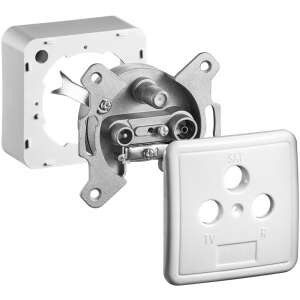 Set conector de perete pentru antenă Goobay 68852 95052222 - Doze de legătură și conexiune