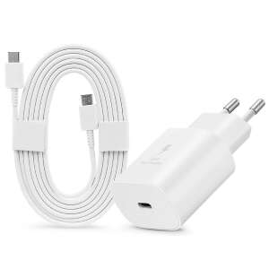 Samsung SAM-0952 25W USB-C wall charger with cable, white - Network Adapter