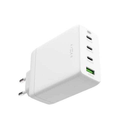 Fixed Travel 3x USB Type-C / 1x USB Type-A GaN Power Adapter - White (100W) 134004264