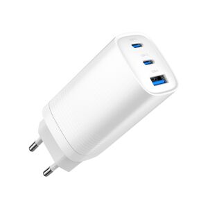 Gembird TA-UC-PDQC65-01-W 65W GaN USB-C und USB-A Schnellladegerät - Gembird