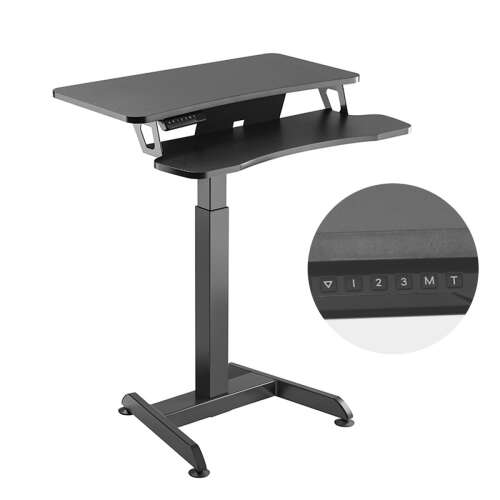 Maclean MC-835 Elektromosan állítható asztal - Fekete
