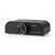Nedis 4-way audio switch, black, front view