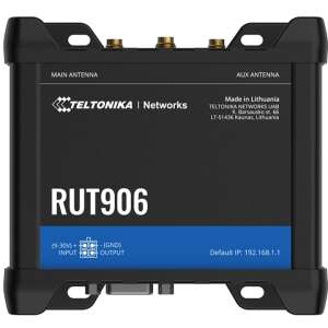 Teltonika RUT906 Dual SIM 4G LTE Wireless Router, industrial router with GNSS, MQTT, BACnet, and OPC UA integration - Wi-Fi Router, Adapter