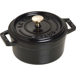 Staub 10cm Mini Cocotte Fekete - Kis Öntöttvas Sütőedény - Staub