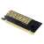 Digitus DS-33171 M.2 NVMe SSD PCI Express 3.0 (x16) port bővítő PCIe kártya, fekete, hátulsó nézet
