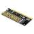 Digitus DS-33171 M.2 NVMe SSD PCI Express 3.0 (x16) port bővítő PCIe kártya, fekete, ferde nézet