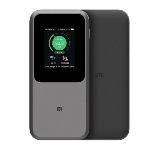 ZTE MU5120 5G vezeték nélküli router elöl és hátul - ZTE