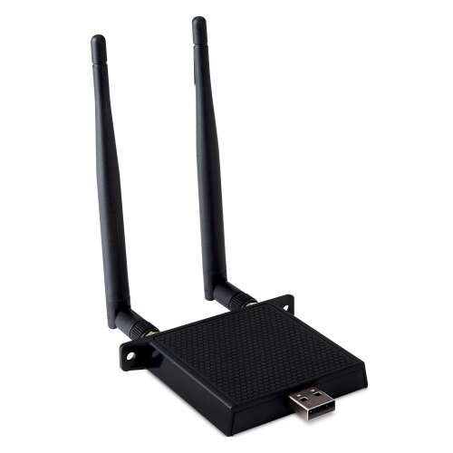 Adaptor USB wireless ViewSonic VB-WIFI-001, două antene, negru