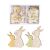 Rodina zajačikov, dekorácia - 24 kusov 95046803