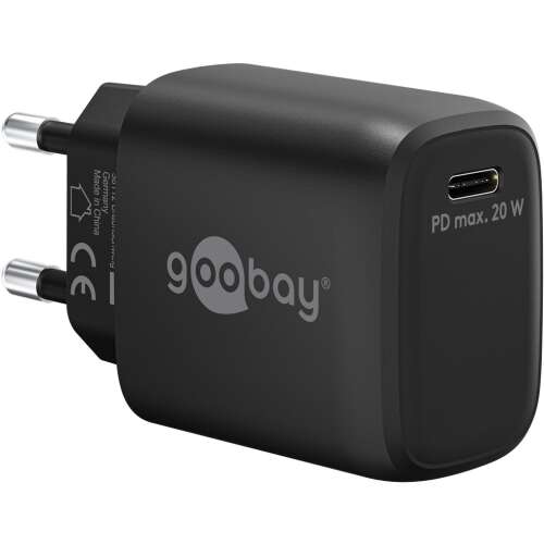 Goobay 65405 USB-C GaN Netzteil, schwarz, 20W