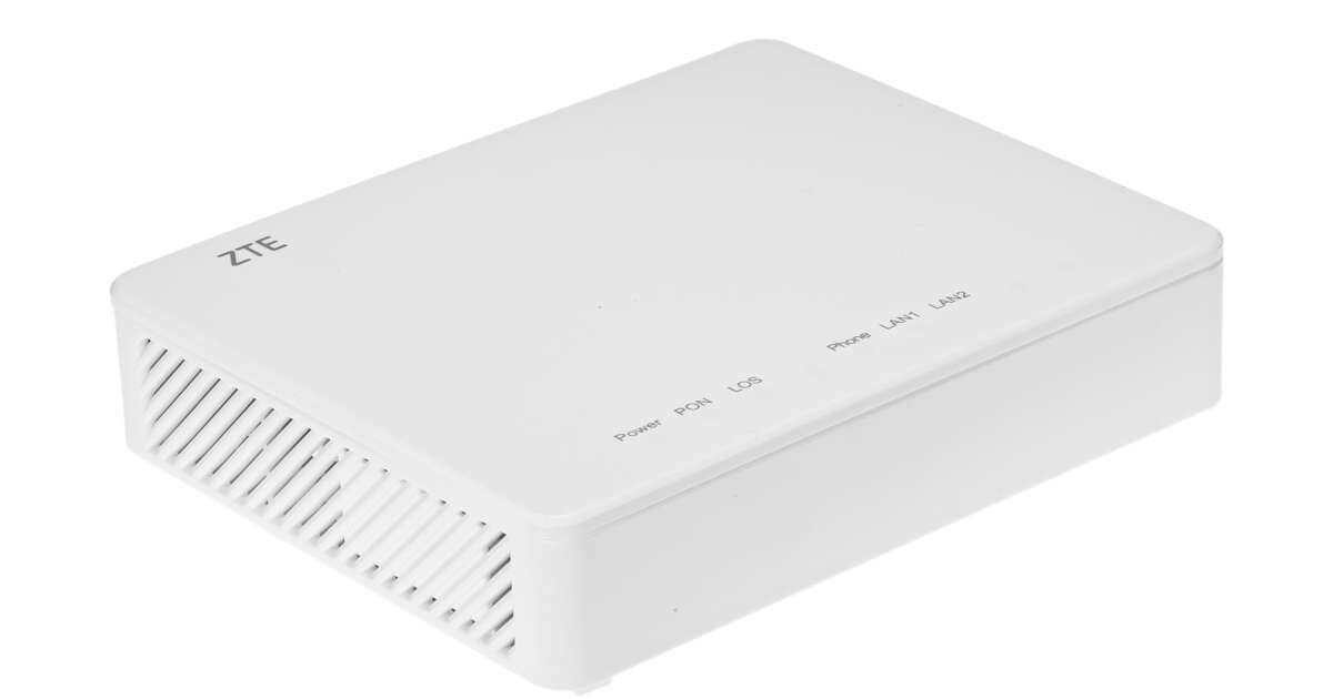 ZTE F612 1x GPON 1x RJ45 100Mb/s 1x RJ11 Modem - Fehér | Pepita.hu