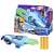 Hasbro Transformers EarthSpark Cyber-Sleeve Battle Blaster Nerf zabawka pistolet, niebieski i zielony, opakowanie