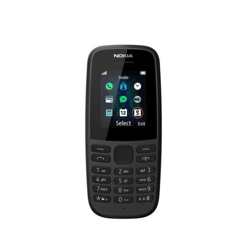 Nokia 105 (2019) Mobiltelefon, Kártyafüggetlen, Single Sim, Fekete