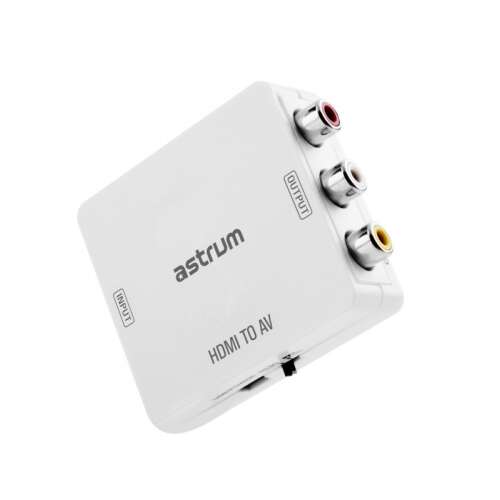 Astrum DA470 HDMI - AV CVBS adapter fehér (aktív)