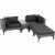TecTake Bellaria rattan garden lounge set