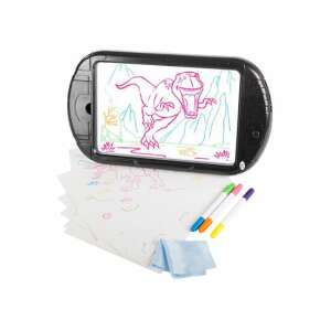 Verk Group light up drawing tablet for kids, with 3 neon markers, LED light, and a cleaning cloth - Drawing Boards, Writing Board