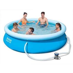 Bestway Fast Set Pool, inflatable pool with filter pump, 305x76 cm, family fun, summer pool, backyard pool - Bestway