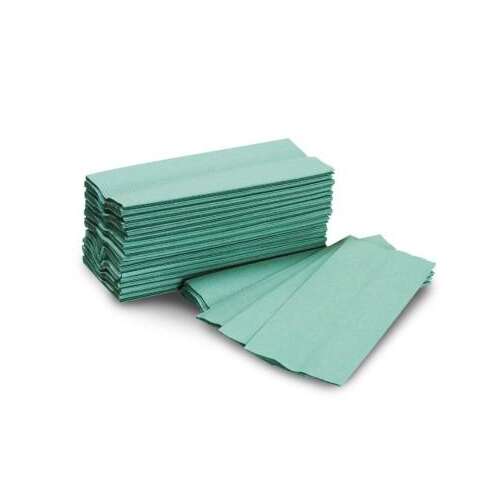 Papírtörlő készlet, zöld, Z, 250db/szet