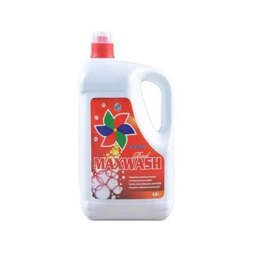 MaxWash Red folyékony mosószer színes és fehér ruhaneműhöz, 4,9 liter