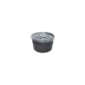 50 pack black disposable bowls, 500ml capacity, perfect for serving food at events, parties, or at home - Bowl