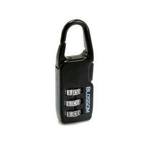 Blossom combination padlock, black, 20mm - Interior design