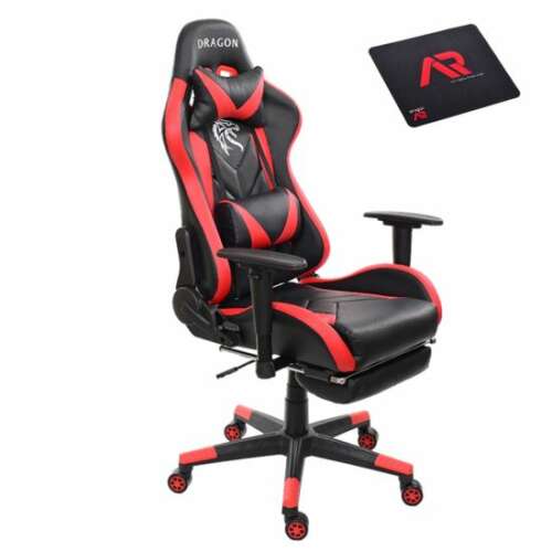 MCT 226 gamer szék, Eco-bőr, Fekete/Piros