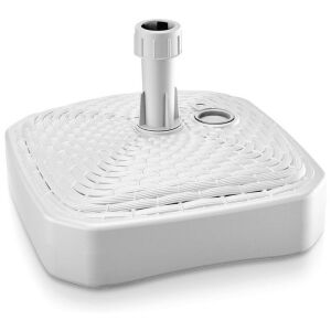 Prosperplast white square parasol base, 12L capacity - Umbrella Stand