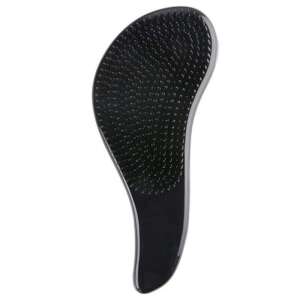 Perie de descurcare a părului neagră cu peri flexibili, pentru părul umed sau uscat - Mercaton