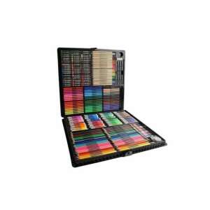 Isotrade 288 piece art and drawing set for kids, with crayons, markers, oil pastels, watercolors, pencils, brushes, and more - Writing Tool Set