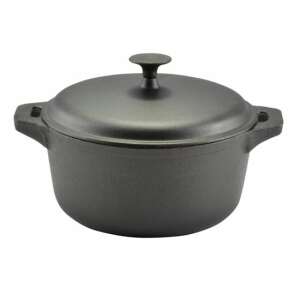 Perfect Home 7L Cast Iron Pot with Lid - Cast Iron Cookware