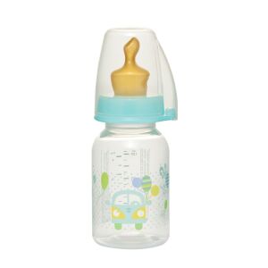 NIP Family Unisex baby bottle 125ml with latex nipple - Babies & Toddler