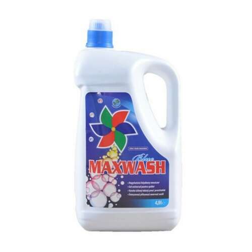 MaxWash Blue folyékony mosószer színes és fehér ruhaneműhöz, 4,9 liter